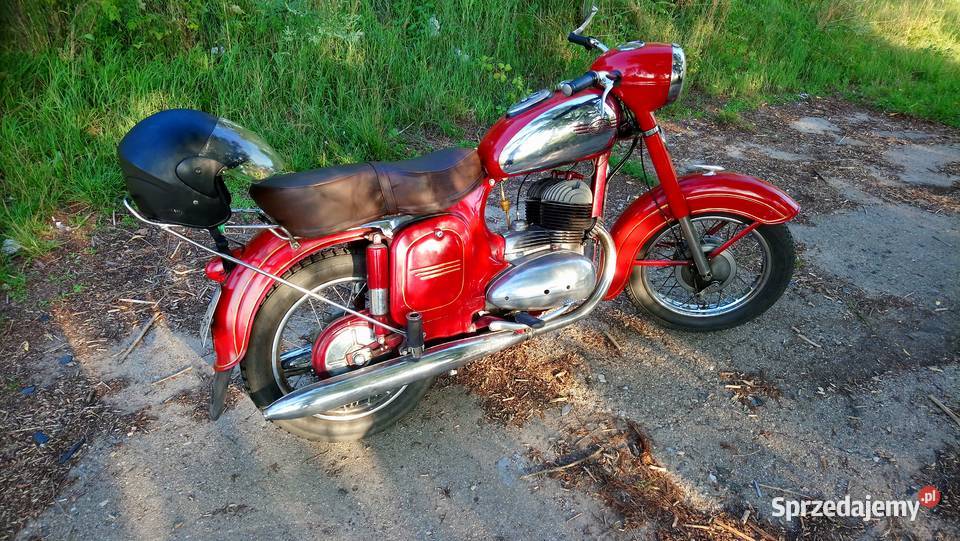 Jawa 350 kivacka 354 z 1959 roku zarejestrowana turystyczny Nowa Sól