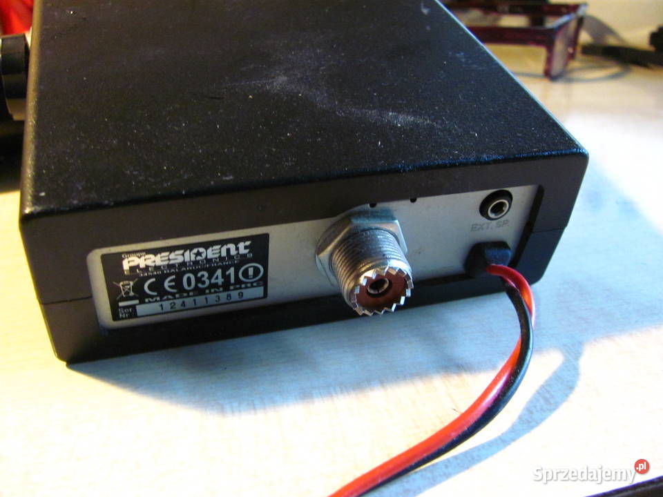 Radio CB President Teddy z mikrofonem AM łódzkie