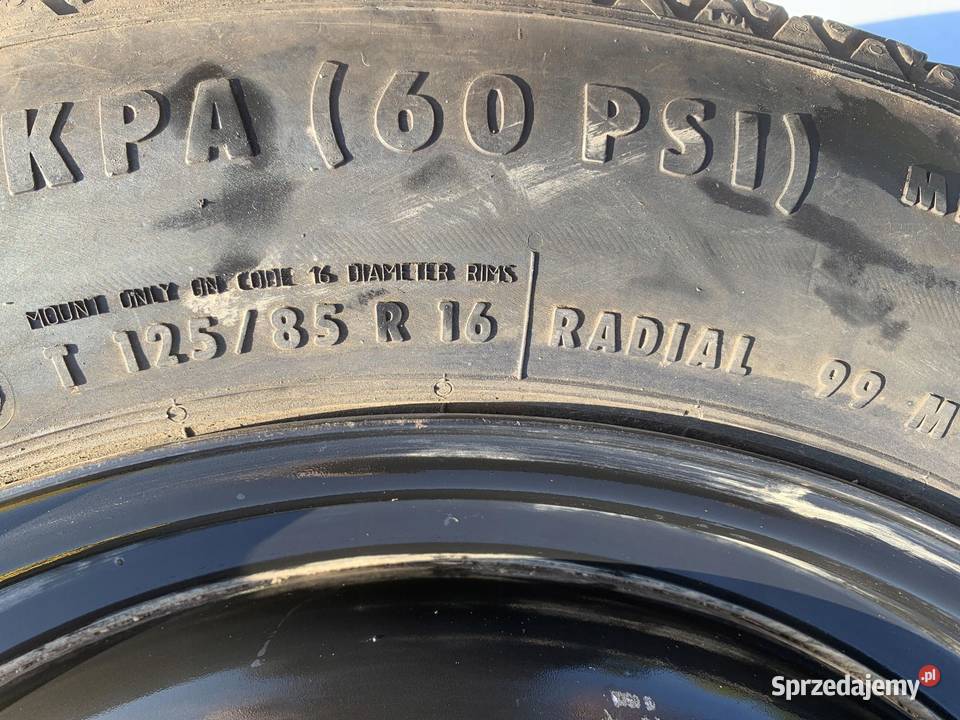 FORD VOLVO koło dojazdowe 1258516 99M 5x108 Koła dojazdowe sprzedam