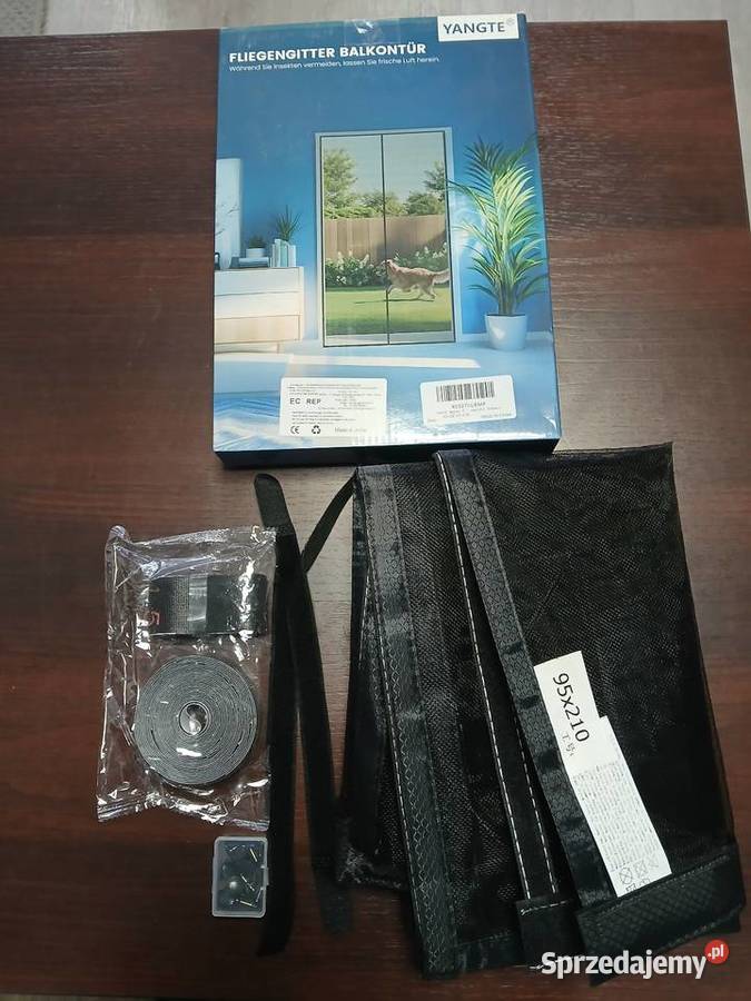 Moskitiera magnetyczna do drzwi Yangte 95x210 czarny sprzedam