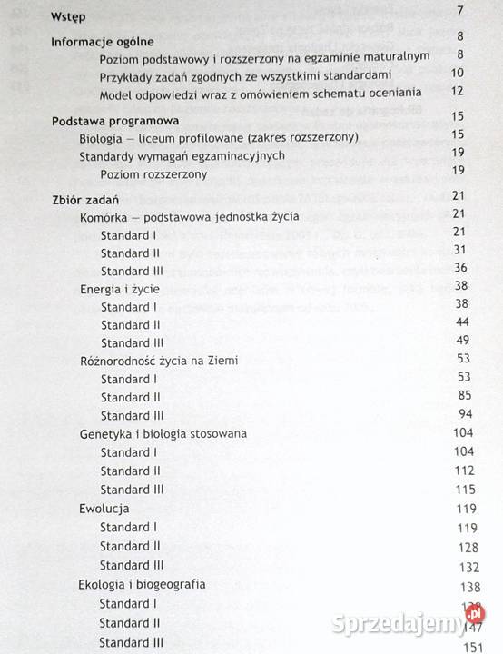 Biologia Zbiór zadań maturalnych Rozszerzony M Chełm