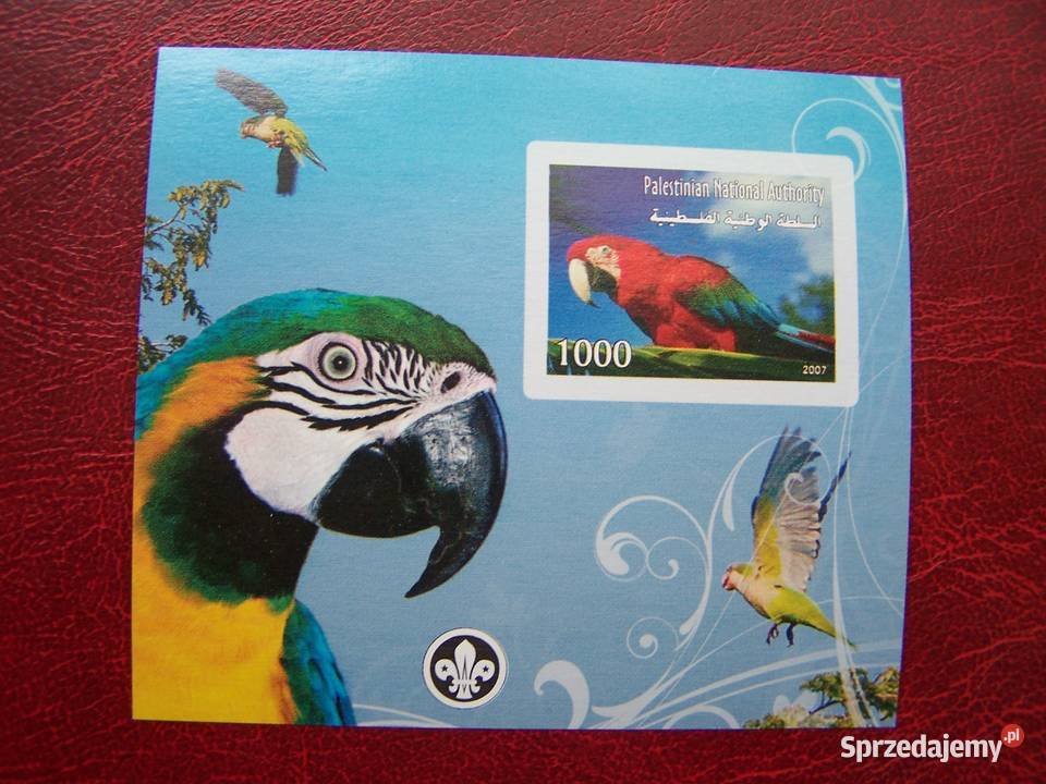 Palestyna 2007 MNH cięty Fauna Ptaki Papugi Tychy sprzedam