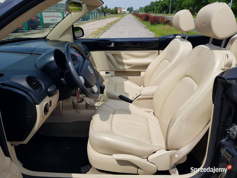 Volkswagen Beetle 19 TDI Cabrio Skóry Zadbany Kabriolet New Beetle Włocławek