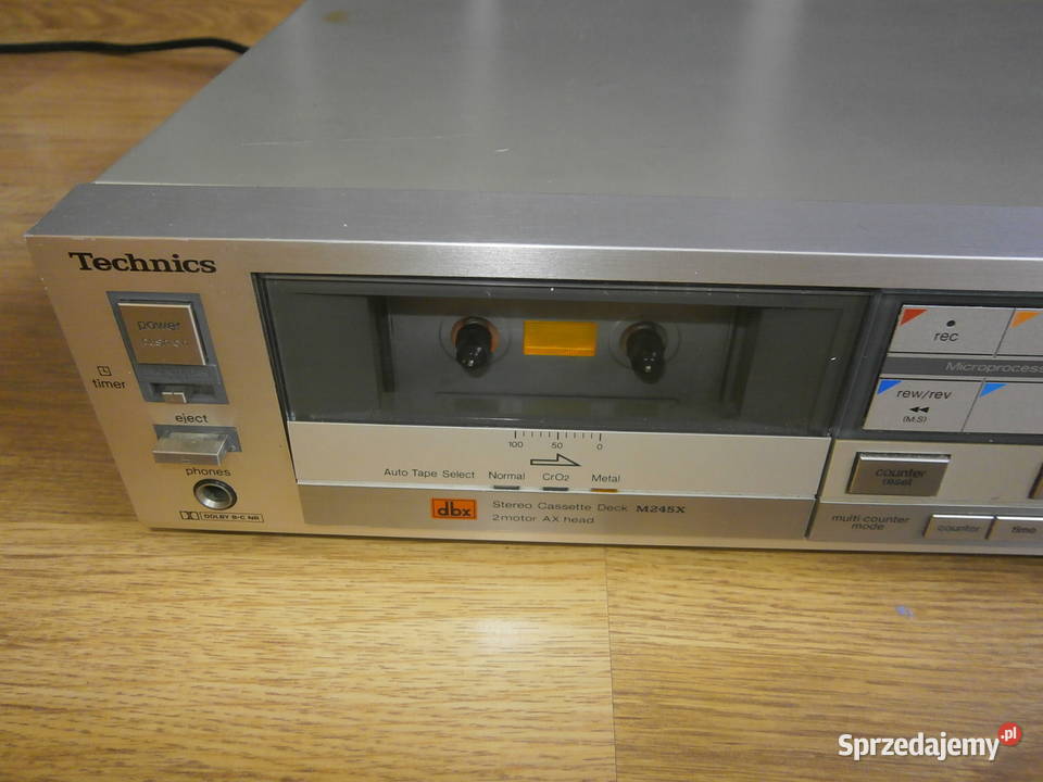 Magnetofon Technics RS M245X do naprawy Wzmacniacze i pokrewne Łódź