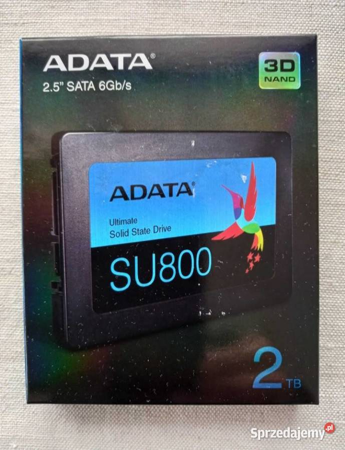 Dysk SSD 2TB ADATA SU800 SATA 25cala Pojemność 2000 sprzedam