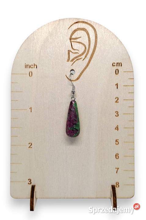 Komplet kolczyki i zawieszka z zoisytu ZOISYT Z Warszawa