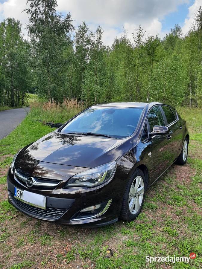 Opel Astra J 14T 2013 brąz metalik BOGATE Świętochłowice sprzedam