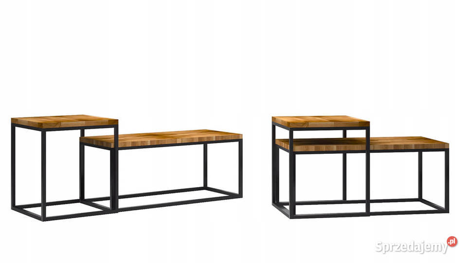 Ława Dębowa Loftowa 2w1 Kraków