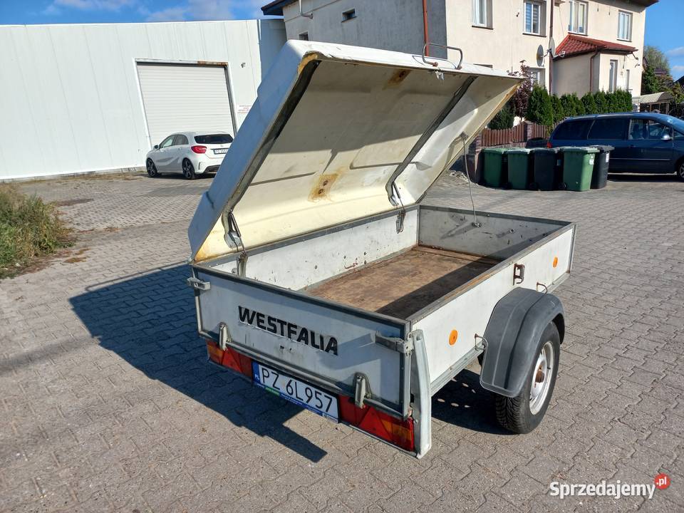 Przyczepa lekka Westfalia z przykryciem towarowe Stęszew sprzedam
