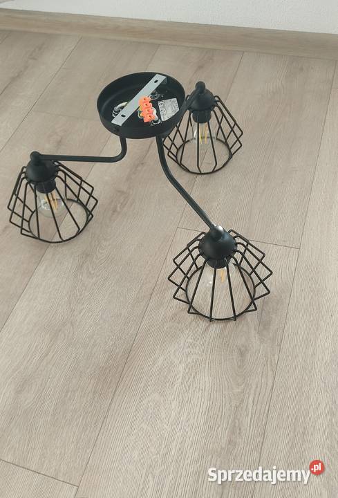 Ozdobna lampa sufitowa czarna stylowa Lampy wiszące opolskie Kędzierzyn-Koźle