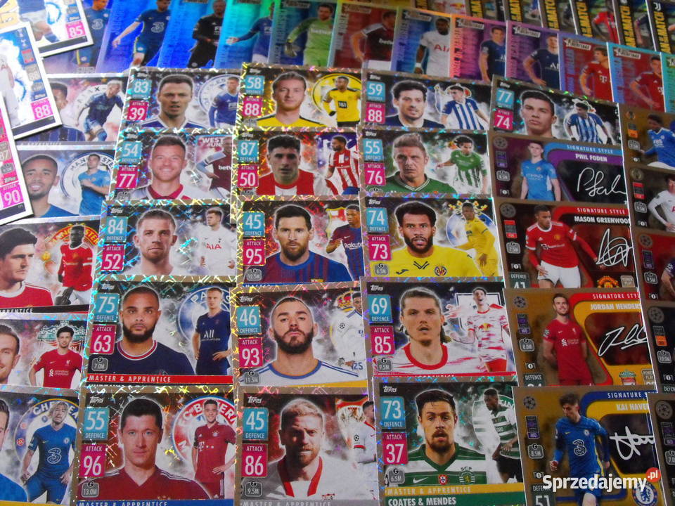 topps Match Attax 202122 KOMPLET kart OKAZJA Mykanów sprzedam