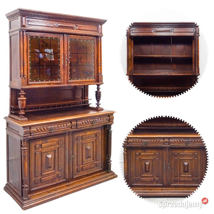 Antyk kredens francuski DĘBOWY lata 40 BUFET