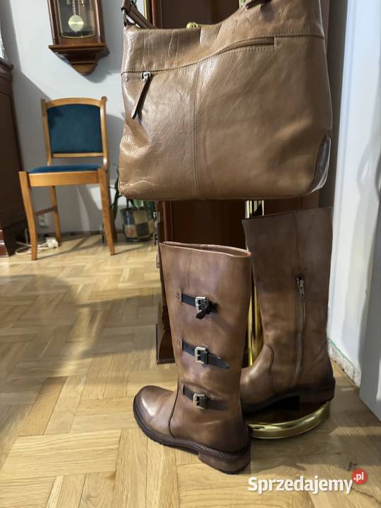 Komplet ze skóry naturalnej Venezia kozaki 37 i Pozostałe Częstochowa