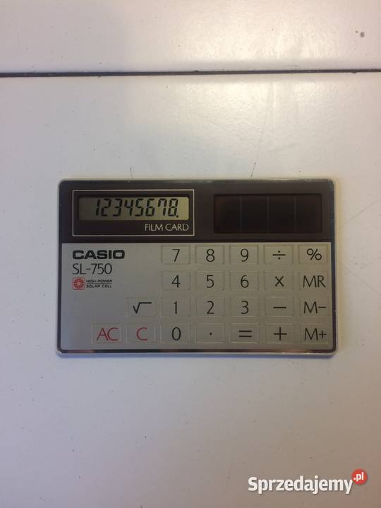 CASIO SL750 Solar kieszonkowy wym karty mazowieckie Warszawa sprzedam
