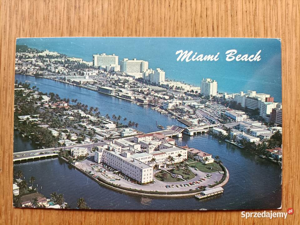 MIAMI BEACH MIASTO NA FLORYDZIE OCEANEM Piszczac