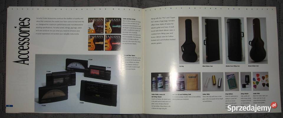 Yamaha Electric Guitars And Basses Catalog 1995 Kępice