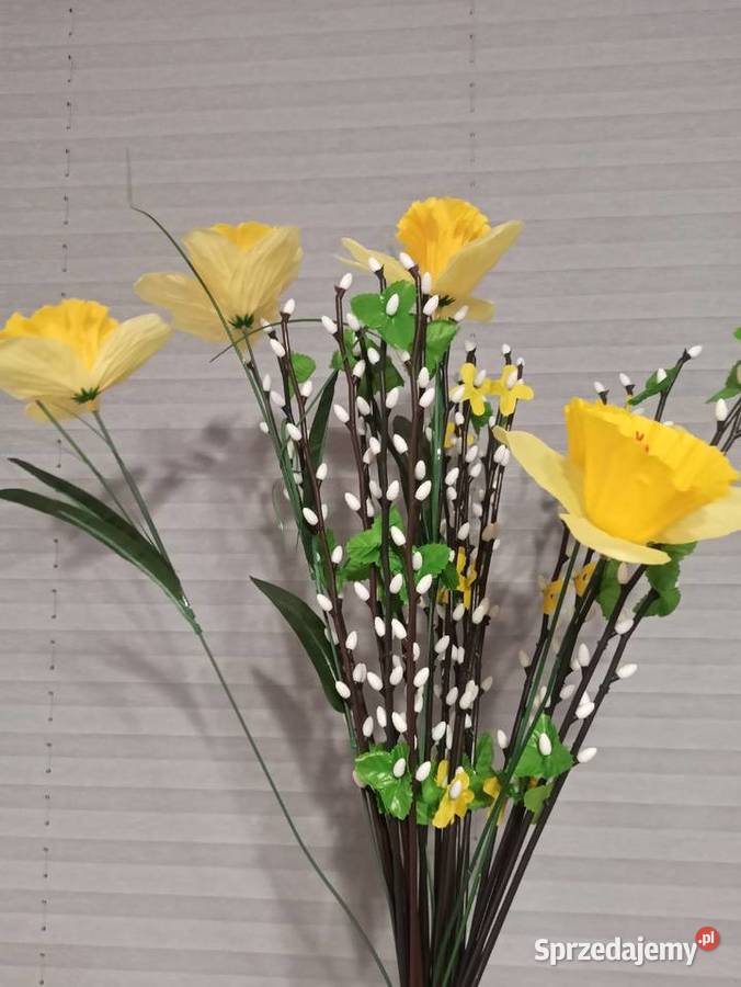 Sztuczne gałązki bazi i żonkile bazie żonkil Warszawa