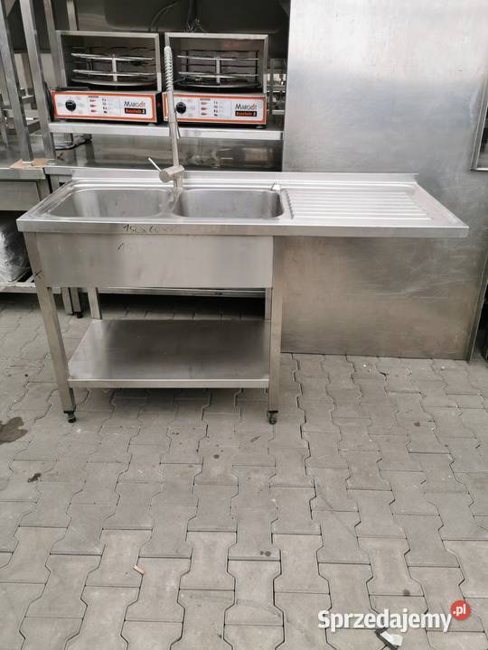 Zlew 150x60x85 2 x komora 50x50x25 Gastronomia Krotoszyn sprzedam
