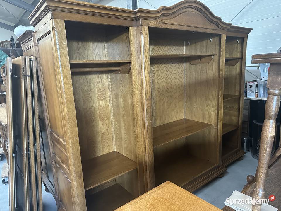 Dębowa szafa 275 rustykalna 100 drewno wielkopolskie Sławoszewek