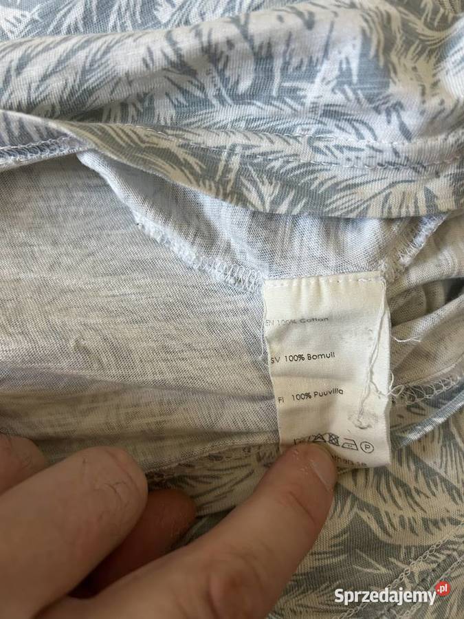 Męska koszulka w palmy EAST WEST M OKAZJA Odzież codzienna Zamość