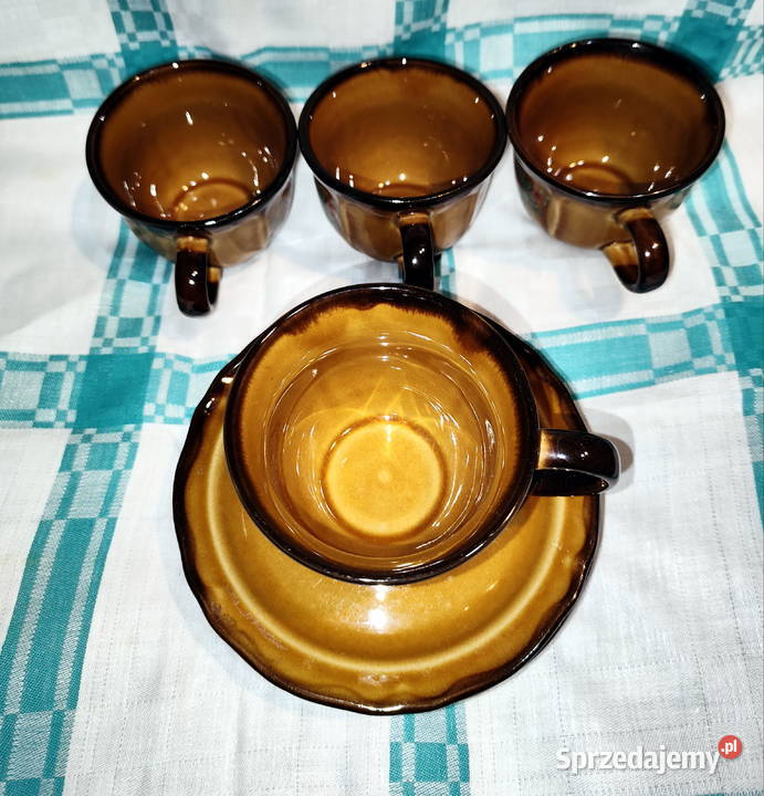 Porcelit Pruszków 4 filiżanki PRL lubelskie Lublin sprzedam