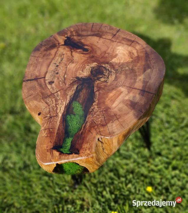 Stolik kawowy ozdobny skandynawski z żywicą i Żory