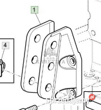 John Deere 6430 Premium Uchwyt Łącznika Jastrzębniki