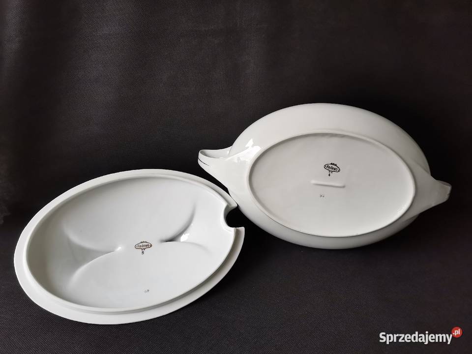 Stara przedwojenna nieużywana waza porcelana śląskie Katowice