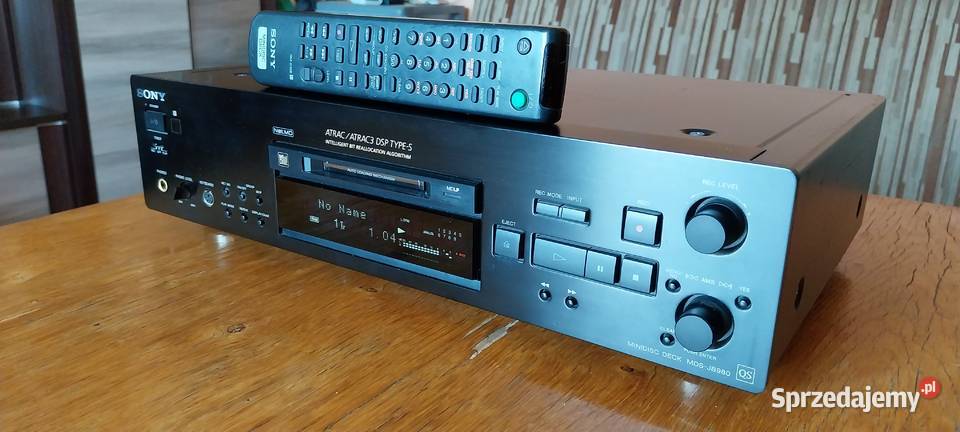 Srebrny czarny Minidisc SONY MDS JB 980 QS mini Mikstat