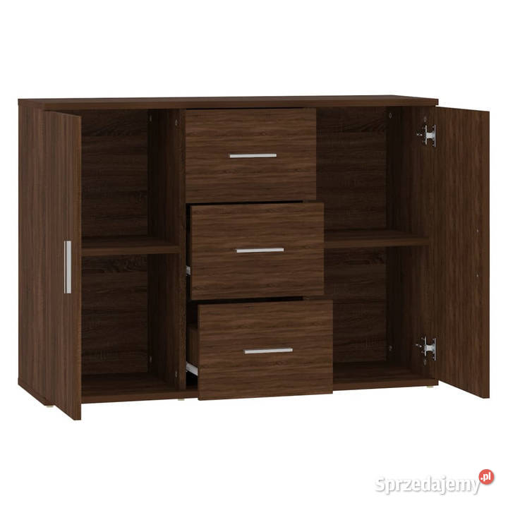 Szafka brązowy dąb 91x295x65 materiał