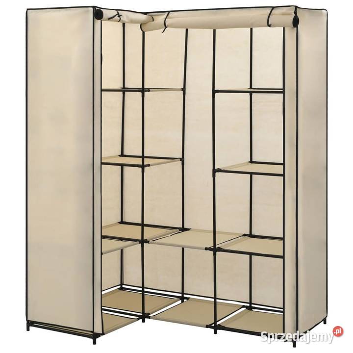 vidaXL Szafa narożna kremowa 130 x 87 x 169 mazowieckie Warszawa
