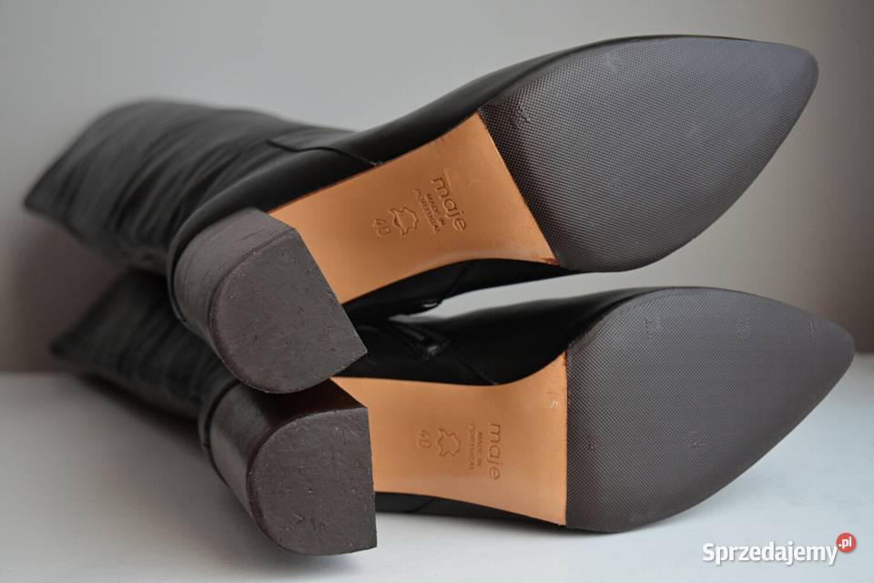 Francuskie MUSZKIETERKI kozaki kolano MAJE 40 czarny Białystok sprzedam