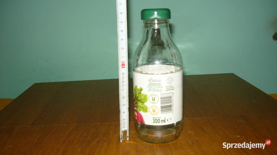 Butelki szklane 03 l 300 ml z nakrętkami sokach Sokółka sprzedam