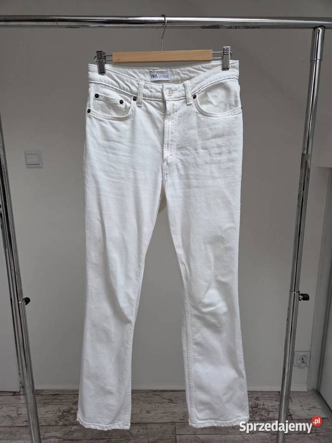 Białe spodnie straight prosta nogawka biały Liszki