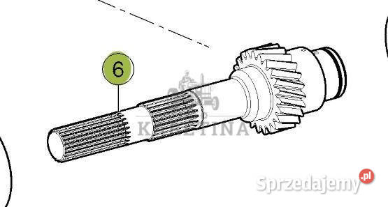 Claas Axion 870 Wałek Przekładni Skrzyni Biegów Jastrzębniki
