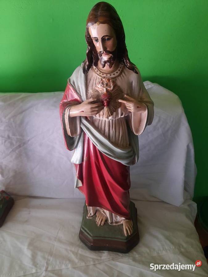 Stare Duze Figurki Jezusa i Matki Boskiej Oleśnica