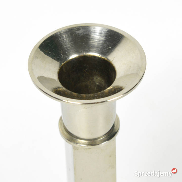 Niklowany świecznik klasycystyczny Francja lata Warszawa sprzedam