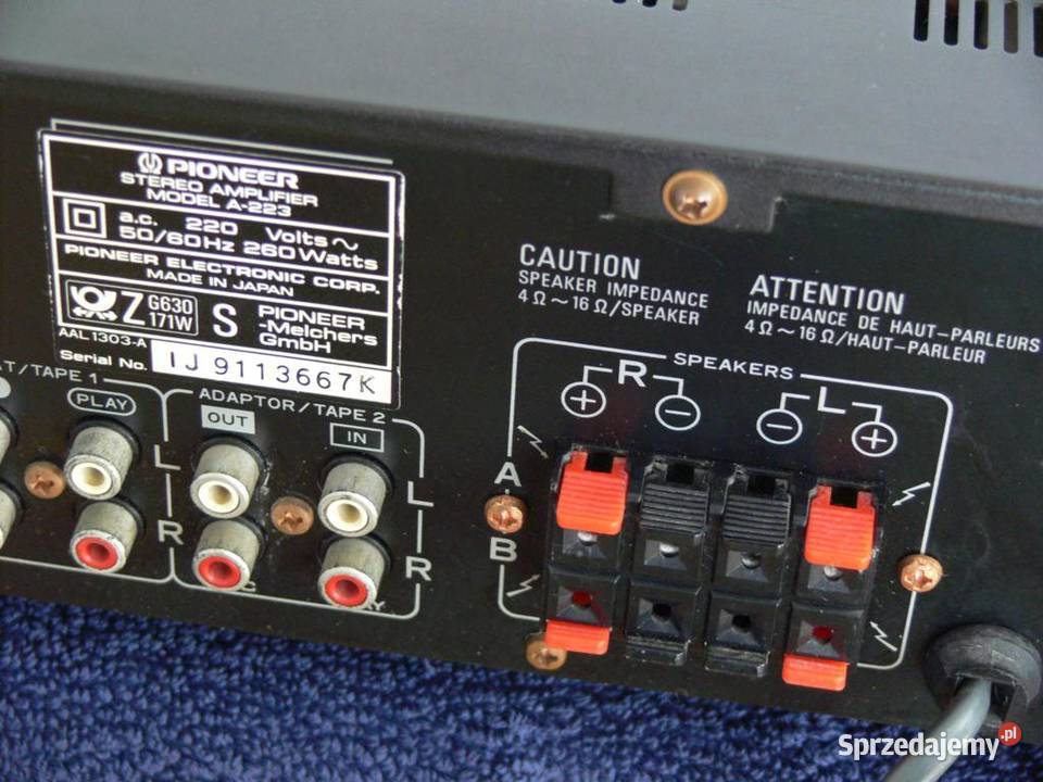 Wzmacniacz Pioneer A223 mocny 260 wat i sprawny Jasło
