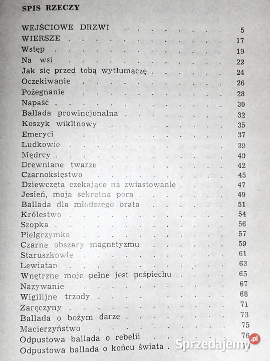 Poezje wybrane Tadeusz Nowak Chełm