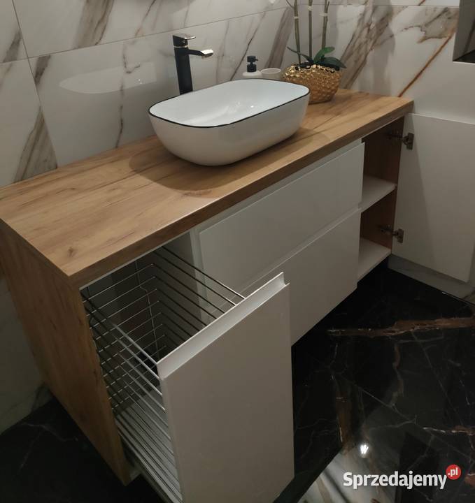 Szafka pod umywalkę 130 z koszem cargo na Łódź sprzedam