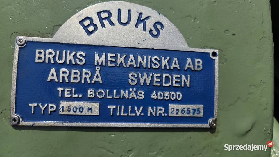 RĘBAK TARCZOWY BRUKS 1500 M Karsin sprzedam