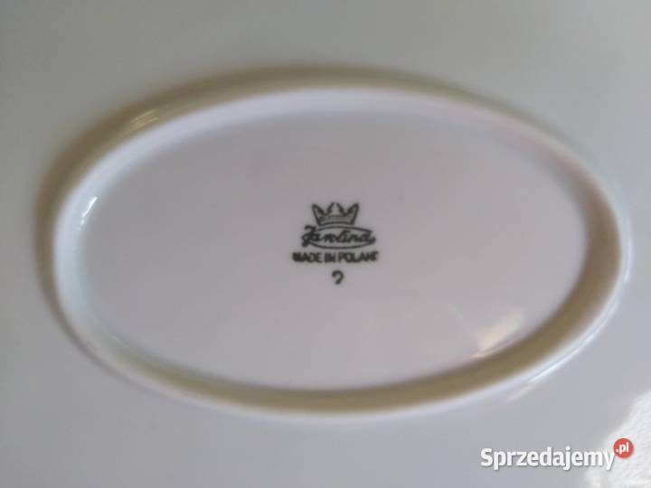 Duże Półmiski Sygnowane Karolina Vintage lata Porcelana i szkło Gdańsk