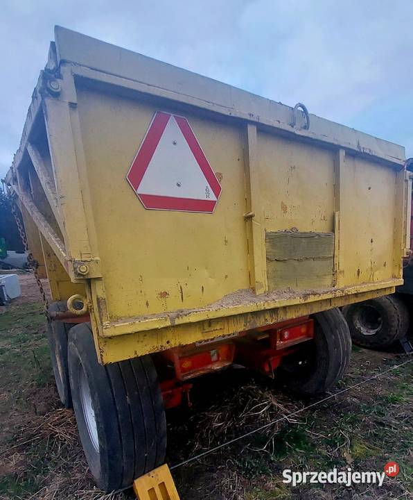 Przyczepa wywrotka mullie 12t tandem budowlana