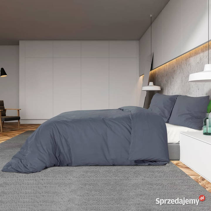 Zestaw pościeli antracytowy 200x220 lekka Warszawa sprzedam