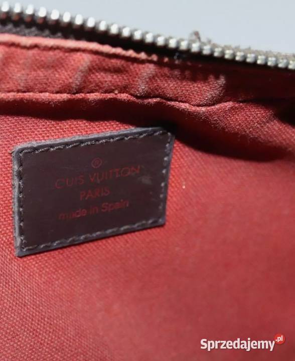 Oryginalna Nerka LOUIS VUITTON Damier Ebene Warszawa