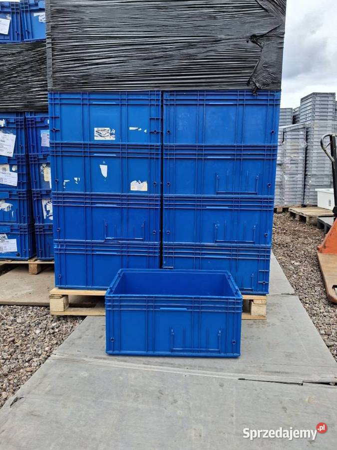 Pojemniki plastikowe 60x40x30 skrzynki transport Gliwice