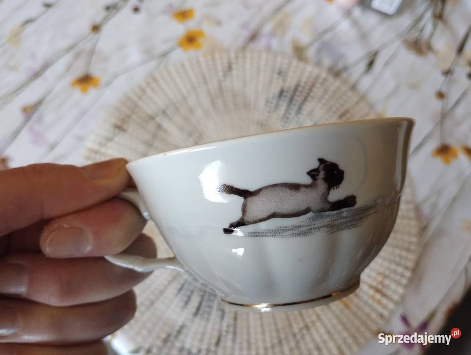 PRL filiżanka porcelana Wałbrzych Cyrk Łódź sprzedam