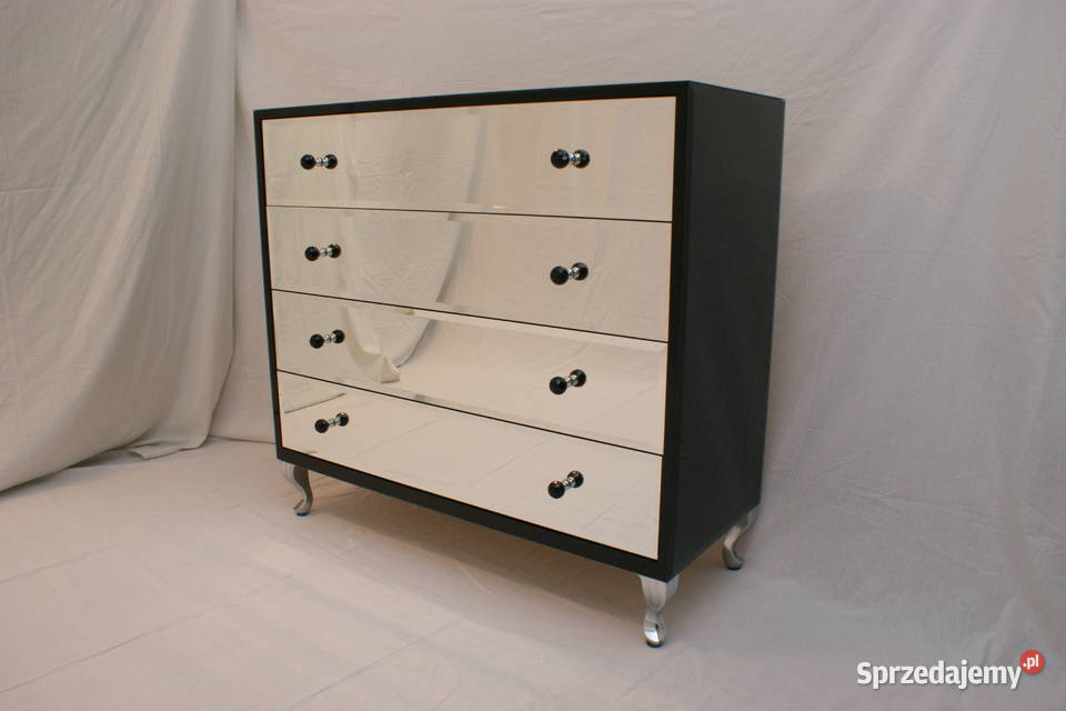 Komoda lustrzana czarna komoda z lustra sprzedam