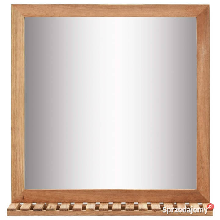 Lustro łazienkowe 60x12x62 z ramą z drewna mazowieckie Warszawa