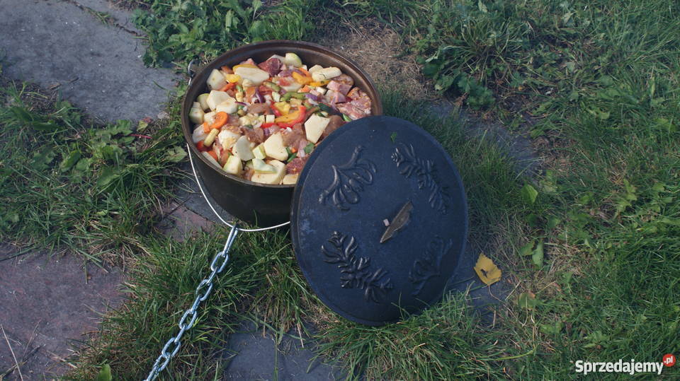 GARNEK CYGAŃSKI 6L KOCIOŁEK ŻELIWNY GRILL Gołdap